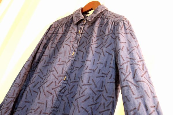 minaperhonen 14AW light stick シャツワンピース