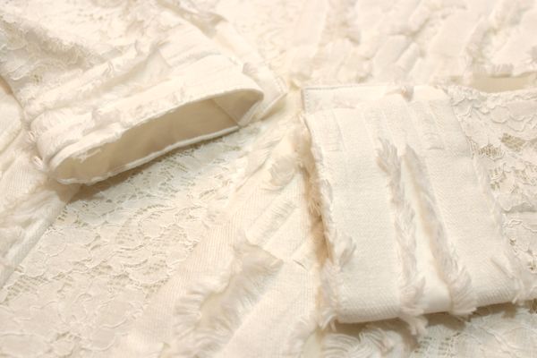 AKIRANAKA アキラナカ 17SS Sija カットジャガード&レースブラウス