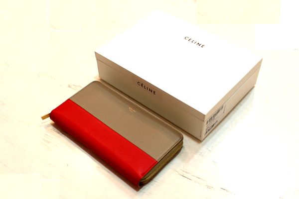 CELINE セリーヌ 15SS バイカラーラウンドファスナー 長財布 LARGE ZIPPED MULTIFUNCTION