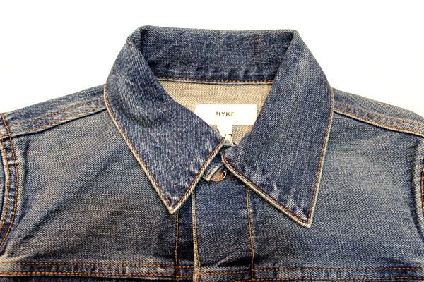 HYKE ハイク 16SS DENIM JACKET TYPE2 USED/W デニムジャケット
