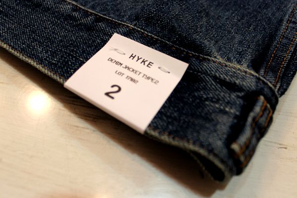 HYKE ハイク 16SS DENIM JACKET TYPE2 USED/W デニムジャケット