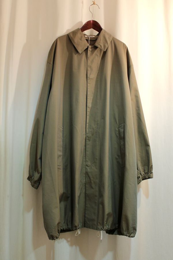 AURALEE オーラリー 17SS FINX CHAMBRAY BIG SOUTIEN COLLAR COAT コート