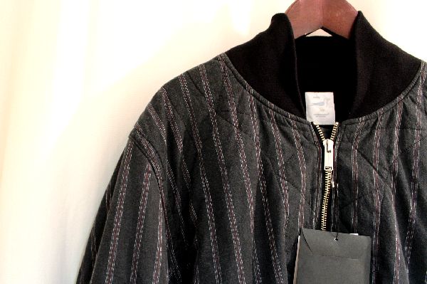 UNDERCOVER アンダーカバー 17SS ストライプ裏縮絨MA-1 ジャケット