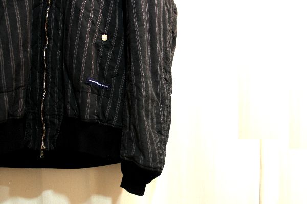 UNDERCOVER アンダーカバー 17SS ストライプ裏縮絨MA-1 ジャケット