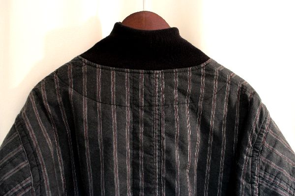 UNDERCOVER アンダーカバー 17SS ストライプ裏縮絨MA-1 ジャケット