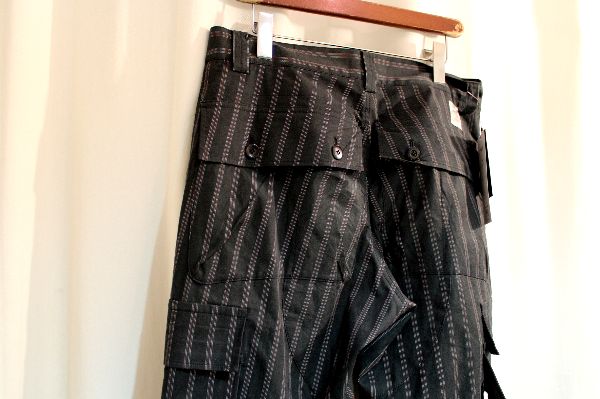 UNDERCOVER アンダーカバー 17SS C/PuST PT ストライプカーゴパンツ