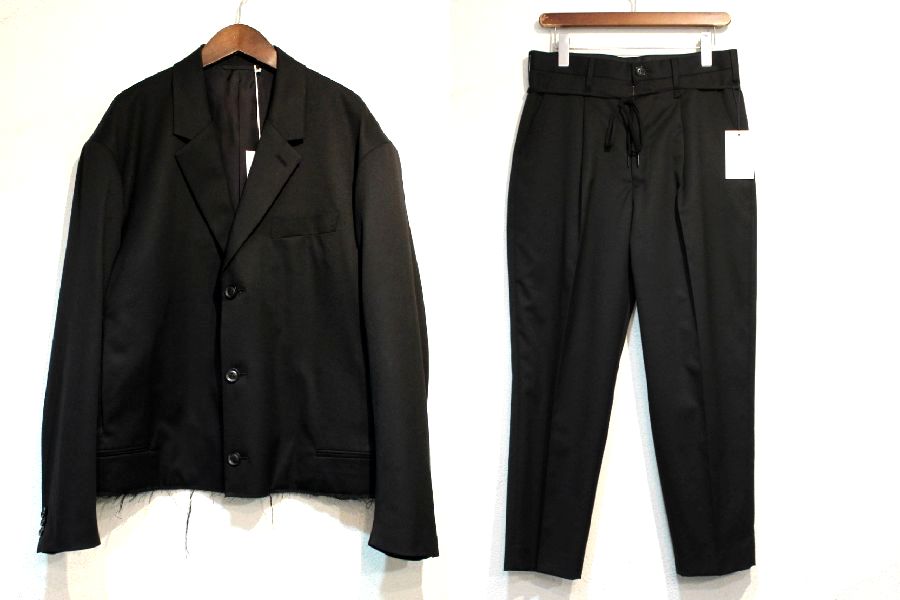 doublet 18SS CUT OFF OVER-SIZED JACKET / WIDE TAPERED TROUSER